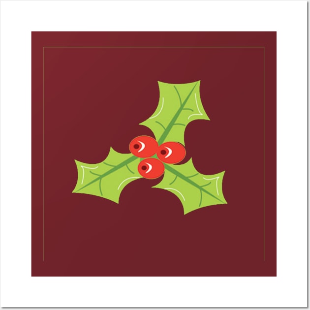 Little cute holly,Christmas holly,bush holly Wall Art by Figaro-17